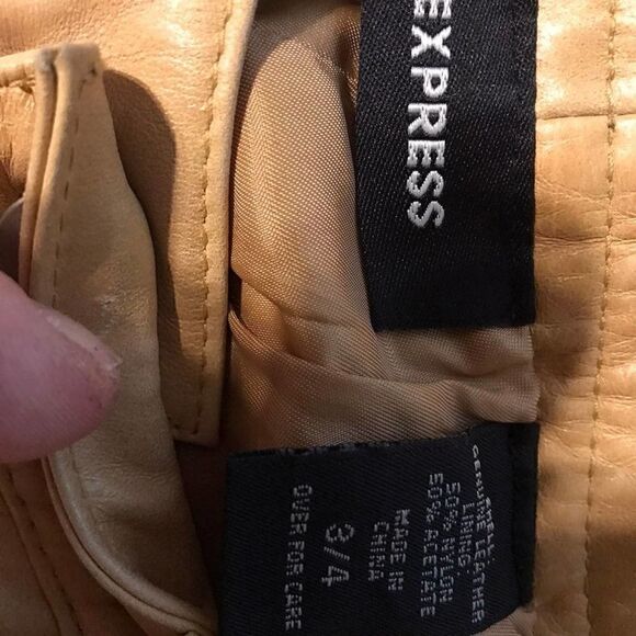 Vintage Express Genuine Leather boot cut pants - Picture 5 of 6